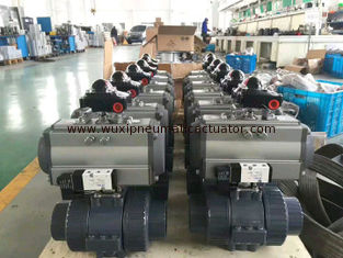 AT Series Pneumatic Actuator Flow Control Ball Valves Butterfly Valves