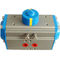 AT series double action and spring return pneumatic rotary actuator for butterfly valve or ball valve