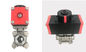 wuxi pneumatic actuator 90 degree air rotary actuator control ball valves